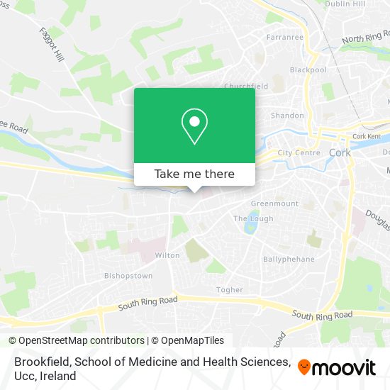 Brookfield, School of Medicine and Health Sciences, Ucc map