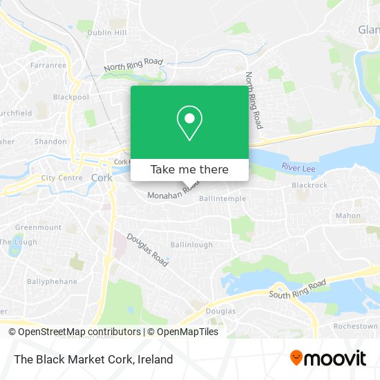 The Black Market Cork map