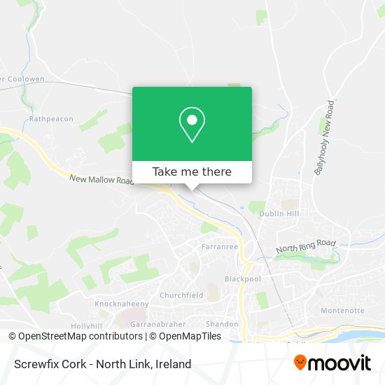 Screwfix Cork - North Link map