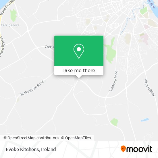 Evoke Kitchens map