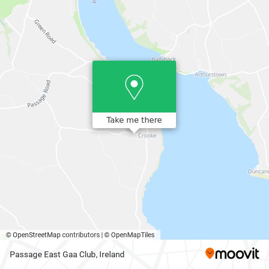 Passage East Gaa Club map