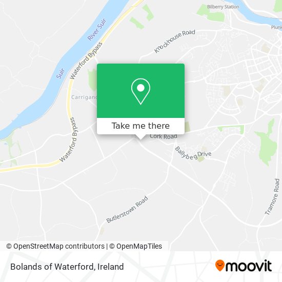 Bolands of Waterford map