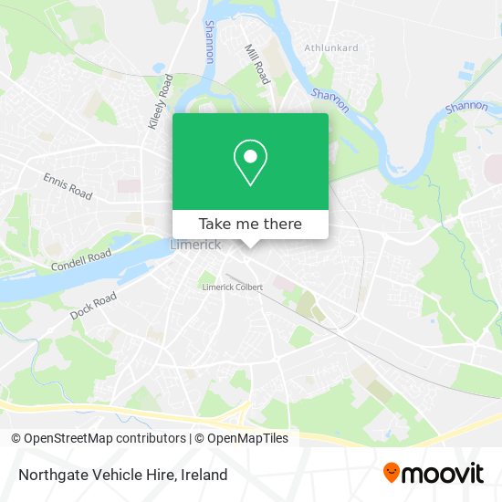 Northgate Vehicle Hire map