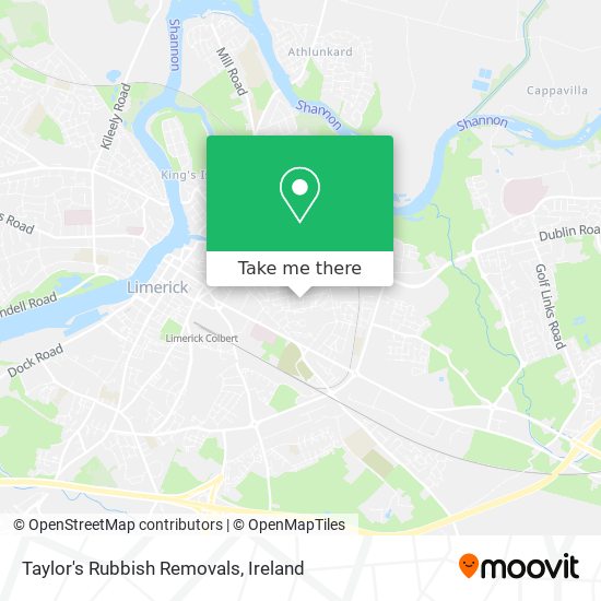 Taylor's Rubbish Removals map