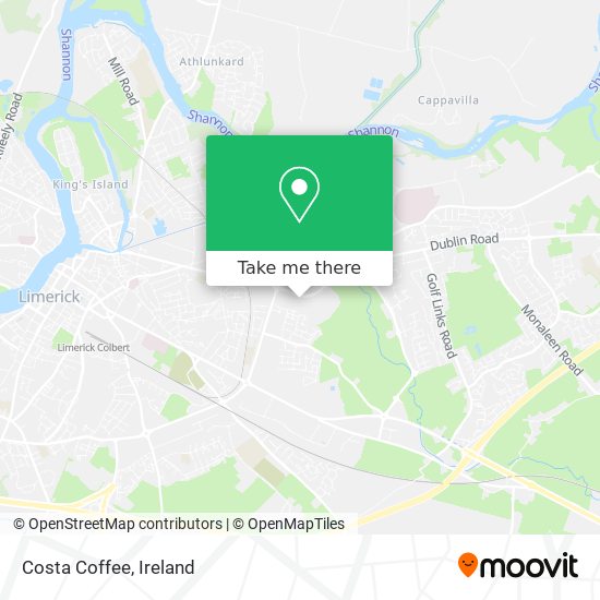 Costa Coffee map