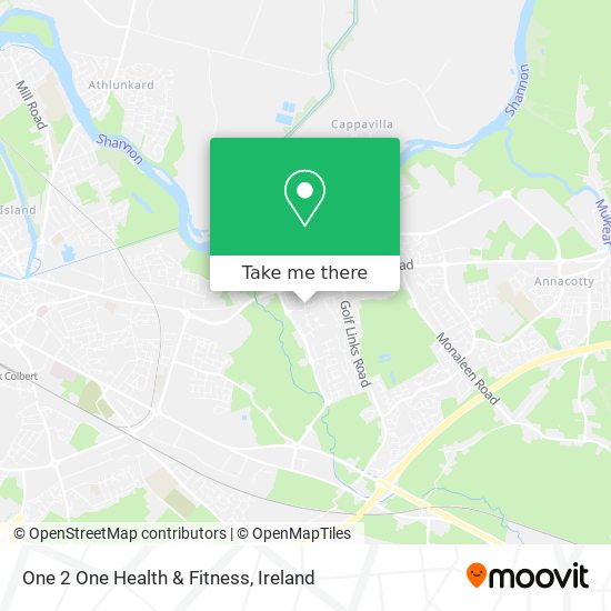 One 2 One Health & Fitness map