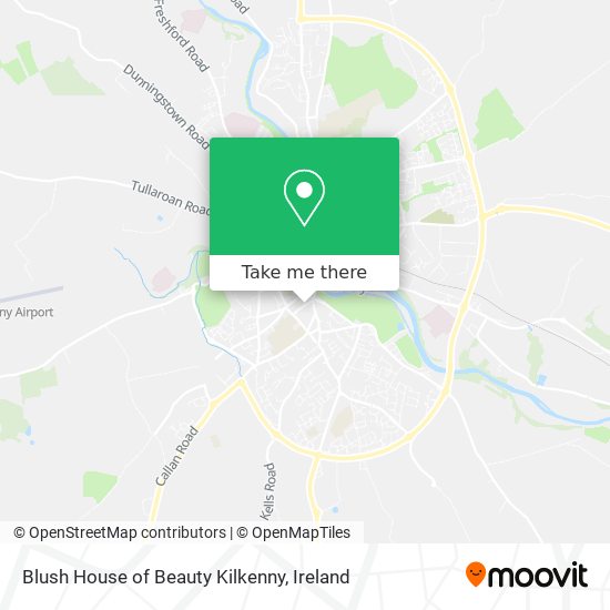 Blush House of Beauty Kilkenny map