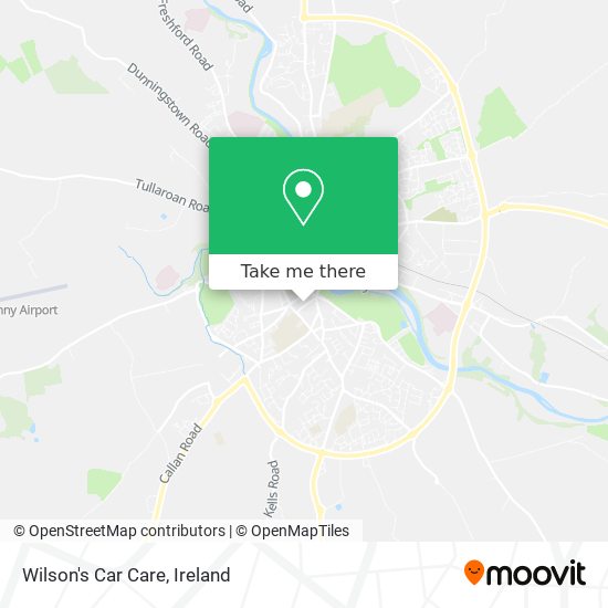 Wilson's Car Care map