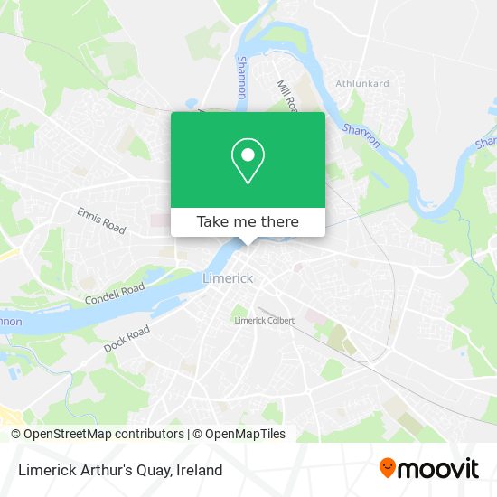 Limerick Arthur's Quay map