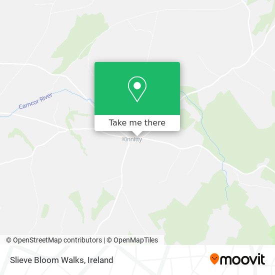 Slieve Bloom Walks map