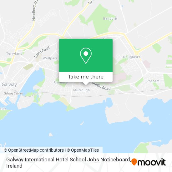 Galway International Hotel School Jobs Noticeboard map