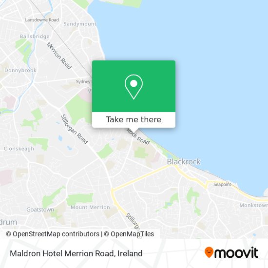Maldron Hotel Merrion Road map