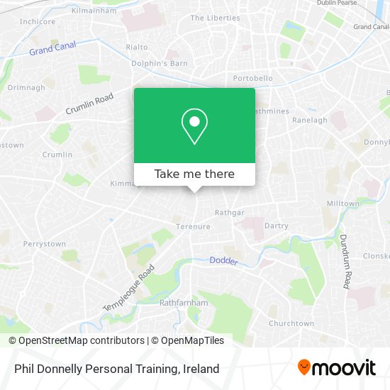 Phil Donnelly Personal Training map
