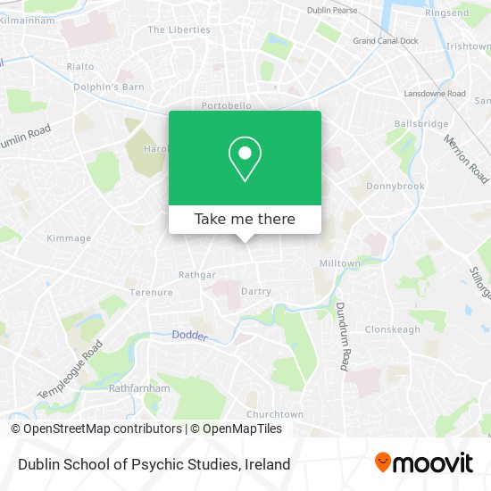 Dublin School of Psychic Studies map
