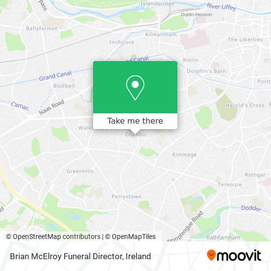 Brian McElroy Funeral Director map