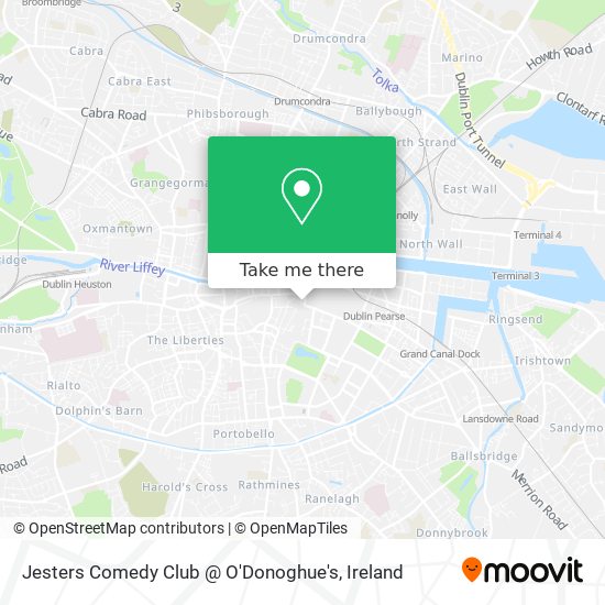 Jesters Comedy Club @ O'Donoghue's map