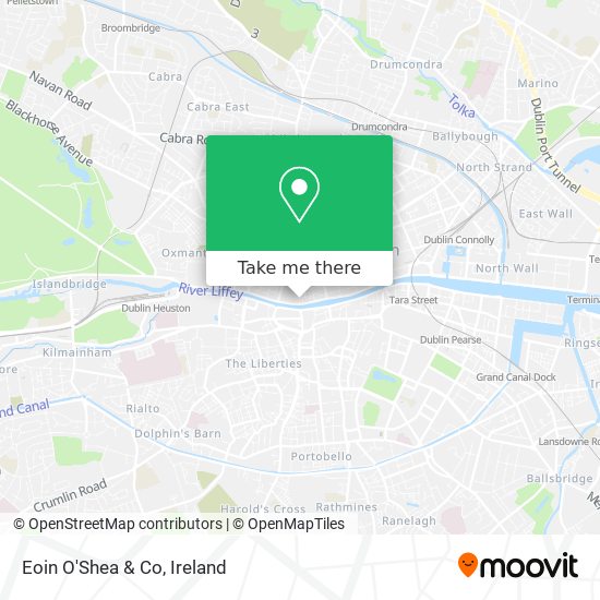 Eoin O'Shea & Co map