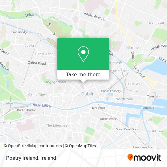 Poetry Ireland map