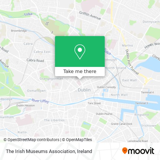 The Irish Museums Association map