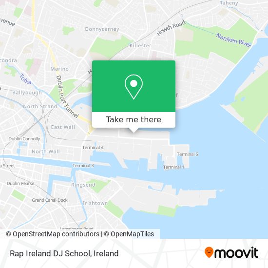 Rap Ireland DJ School map