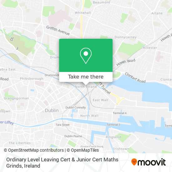 Ordinary Level Leaving Cert & Junior Cert Maths Grinds map