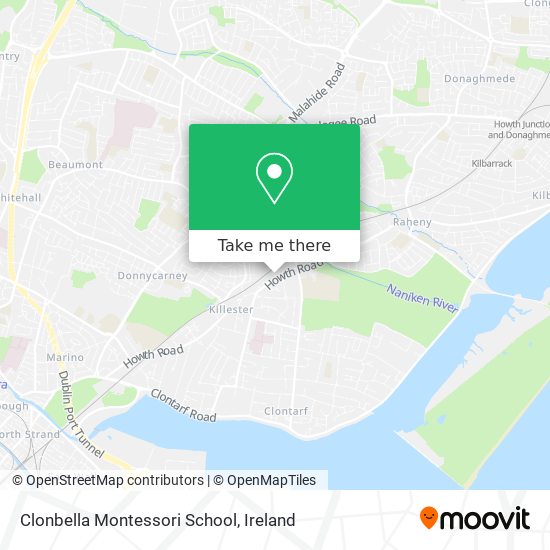 Clonbella Montessori School map