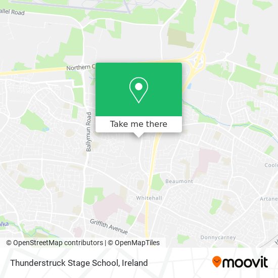 Thunderstruck Stage School map