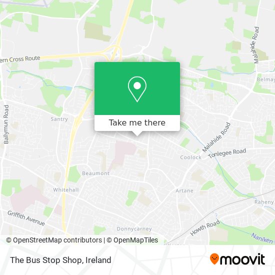 The Bus Stop Shop map