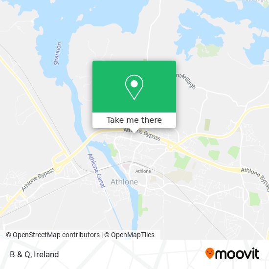 B & Q map