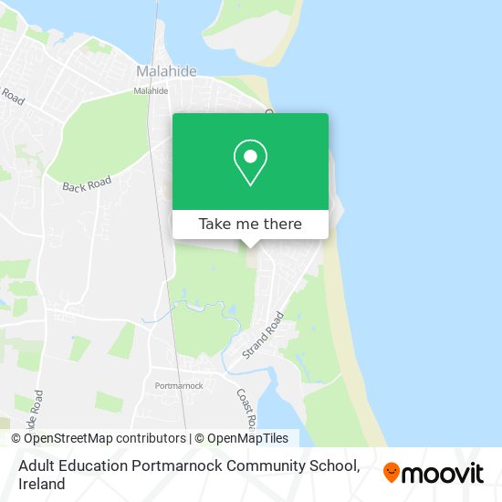 Adult Education Portmarnock Community School map