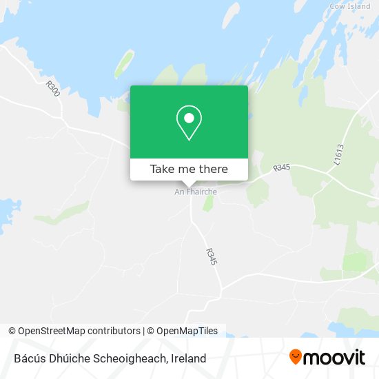 Bácús Dhúiche Scheoigheach map