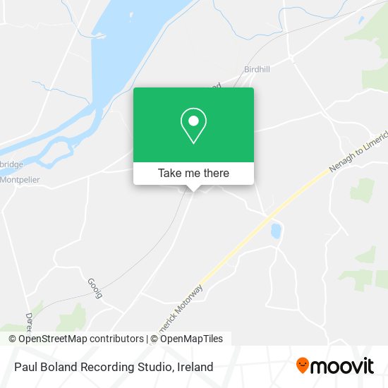 Paul Boland Recording Studio map