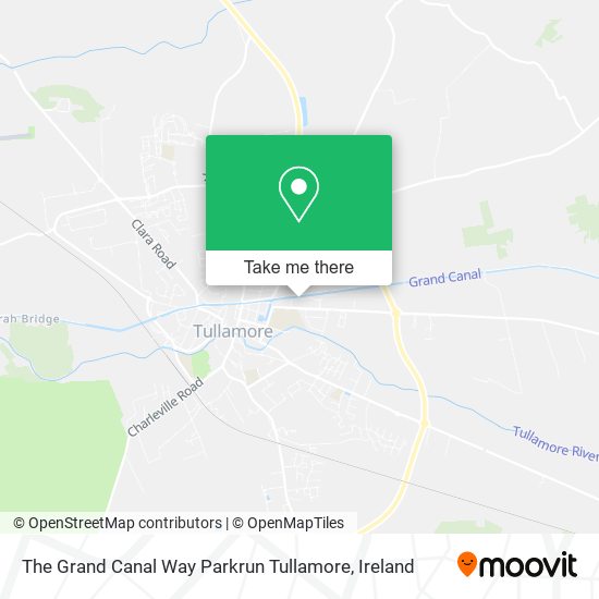 The Grand Canal Way Parkrun Tullamore map