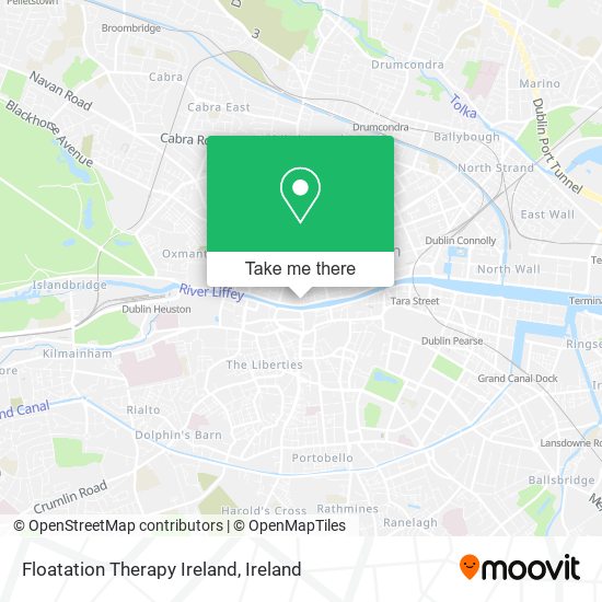 Floatation Therapy Ireland map