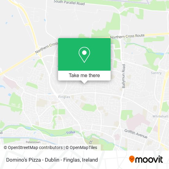 Domino's Pizza - Dublin - Finglas map