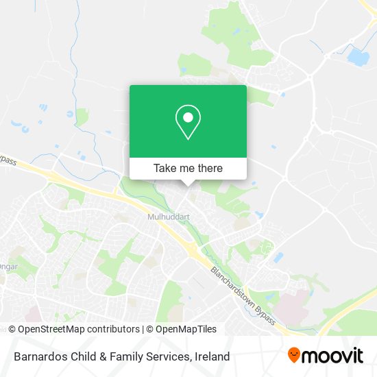 Barnardos Child & Family Services map