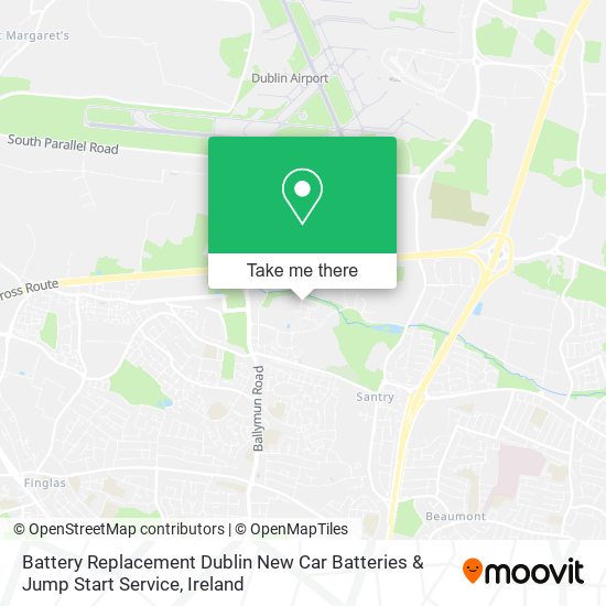 Battery Replacement Dublin New Car Batteries & Jump Start Service map