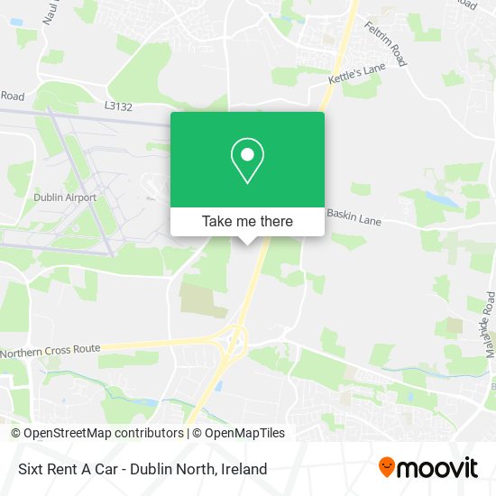 Sixt Rent A Car - Dublin North map