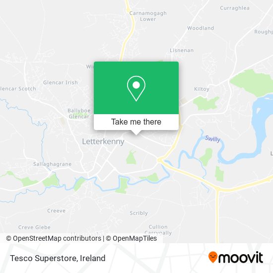 Tesco Superstore map