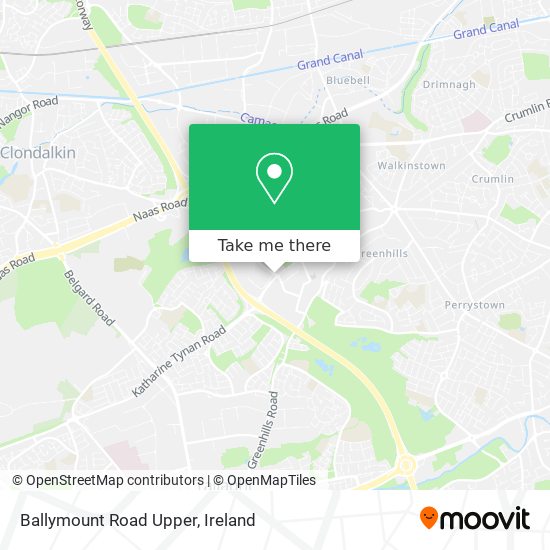 Ballymount Road Upper map