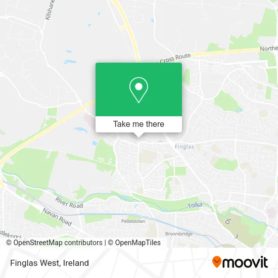 Finglas West map