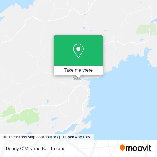 Denny O'Mearas Bar map