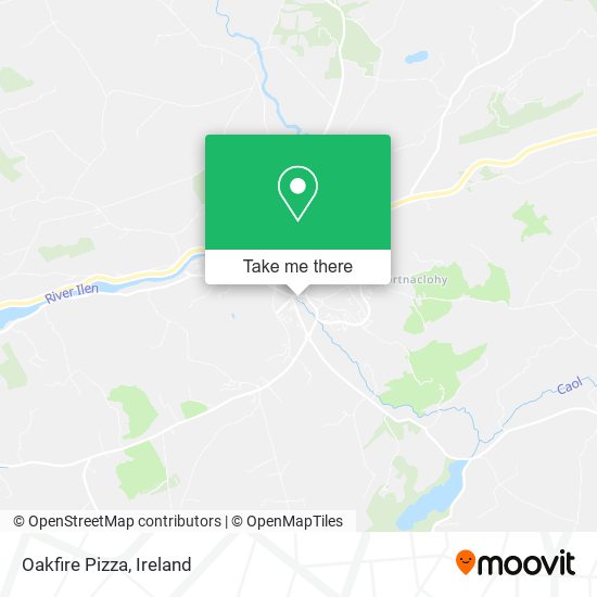 Oakfire Pizza map