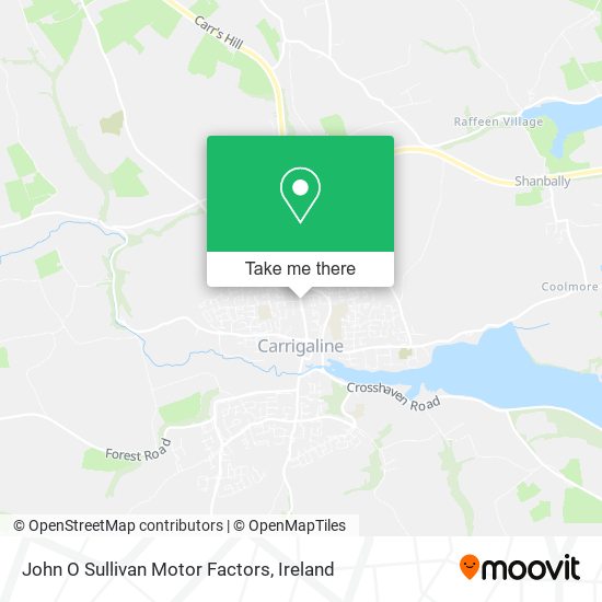John O Sullivan Motor Factors map