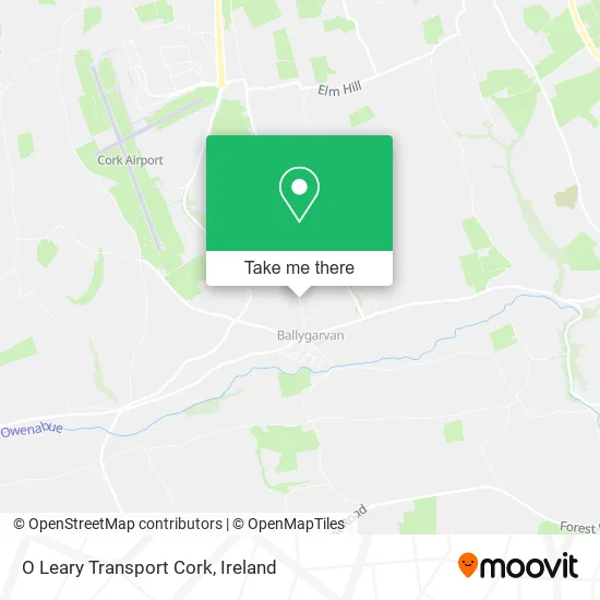 O Leary Transport Cork map