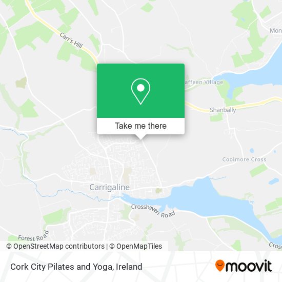 Cork City Pilates and Yoga map