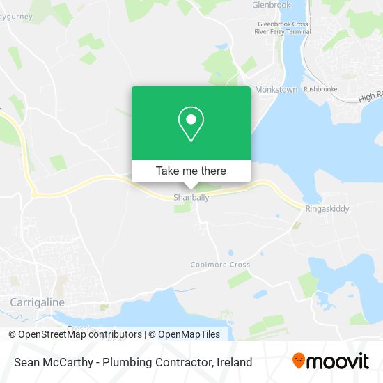 Sean McCarthy - Plumbing Contractor map