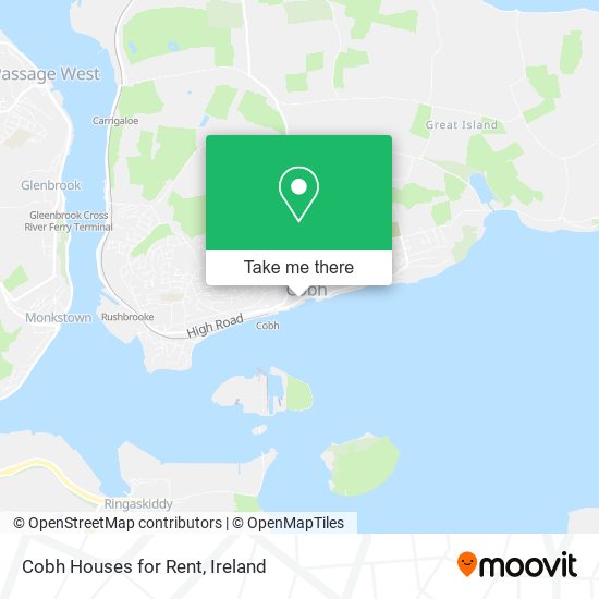 Cobh Houses for Rent map