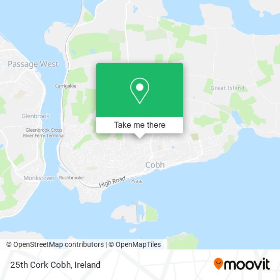 25th Cork Cobh map