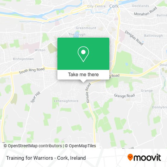 Training for Warriors - Cork map